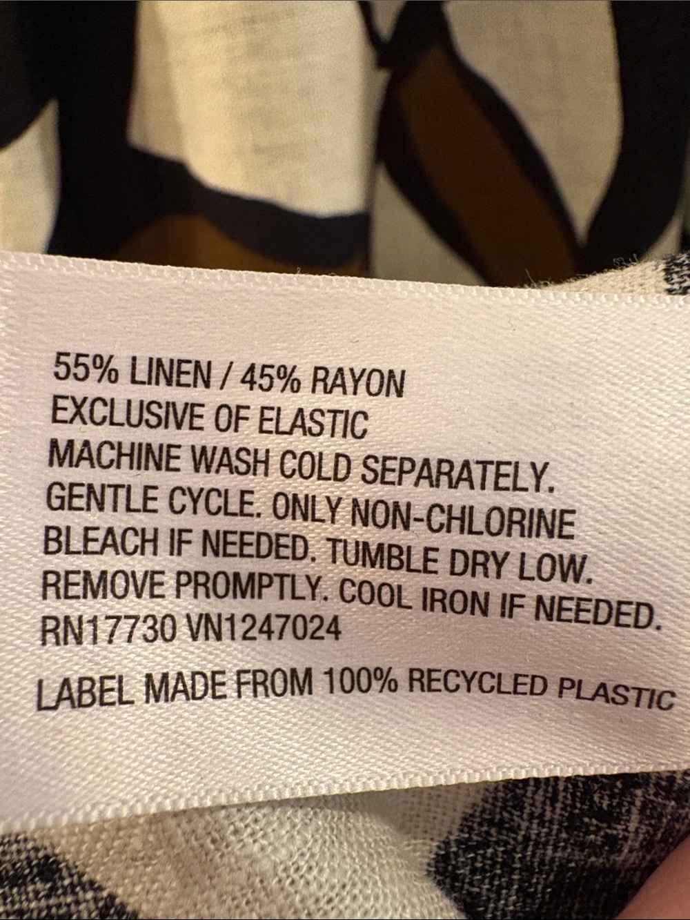 NWT Tabitha Brown Linen-Blend Maxi Dress in Black, Brown, and White - Picture 11 of 12